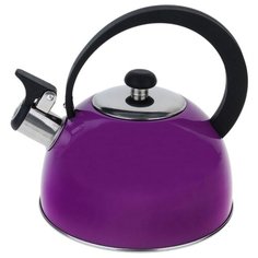 Доляна Чайник со свистком Радуга 1.8 л сиреневый