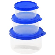 Доляна Набор контейнеров 1333868/1333869/1333870 синий