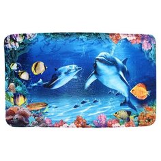 Коврик Доляна 862508, 50х80 см морской мир