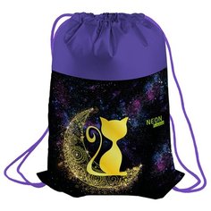Berlingo Мешок для обуви Cat on the moon (MS09234) фиолетовый