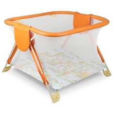 Манеж GLOBEX Книжка оранжевый