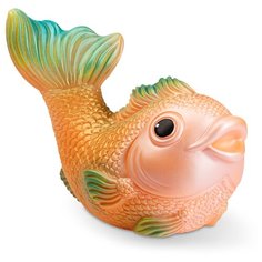 Игрушка для ванной ОГОНЁК Рыбка Ванда (С-780) золотистый/зеленый