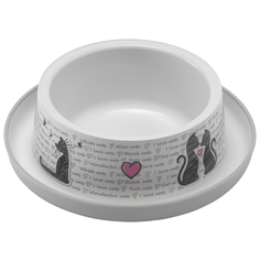 Миска Moderna Trendy Dinner Cats in Love 17х5.3 см 350 мл белый