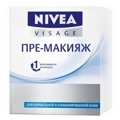 Nivea ПРЕ-МАКИЯЖ Мгновенно впитывающийся увлажняющий крем для лица, для нормальной и комбинированной кожи, 50 мл