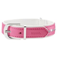 Ошейник HUNTER Modern Art Luxus 32 24-28 см pink/white