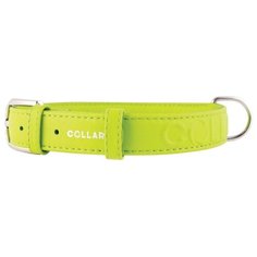 Ошейник COLLAR Glamour с объемной надписью 3458 46-60 см лайм