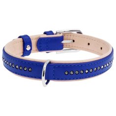 Ошейник COLLAR Brilliance со стразами 3876/3087/3030 30-39 см синий