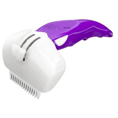 Щетка-триммер FoOlee Easee Dog Small с 2 гребёнками 4.5 см фиолетовый
