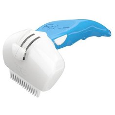 Щетка-триммер FoOlee Easee Dog Small с 2 гребёнками 4.5 см синий