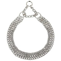 Ошейник-удавка Triol трехрядный SHC2030, 30 см 30 см серебристый