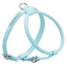 Шлейка HUNTER Modern art round & soft petit Luxus 50, обхват шеи 33 см, светло-голубой