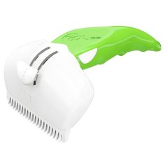Щетка-триммер FoOlee Easee Dog Medium с 2 гребенками 6.5 см зеленый