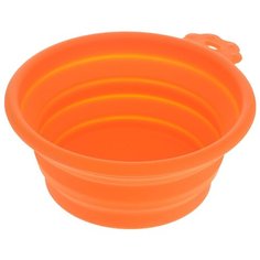 Миска Super Design складная силиконовая для животных 350 мл оранжевый