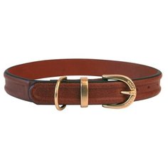 Ошейник Waifs & Strays Classic с проточиной XL, 62 см 41-49 см коричневый