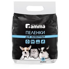 Пеленки для щенков впитывающие Гамма 30552001 / 30552003 60х40 см 30 шт. Gamma