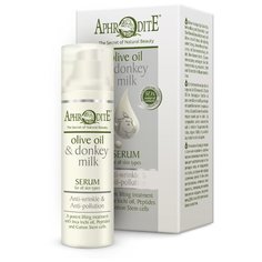 Aphrodite Olive Oil & Donkey Milk Serum омолаживающая защитная сыворотка для лица, 30 мл