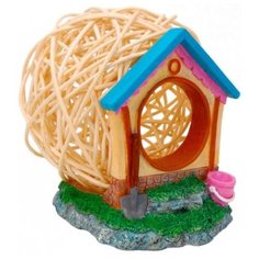 Домик для грызунов Fauna International Hamster House 12х11х11.5 см бежевый