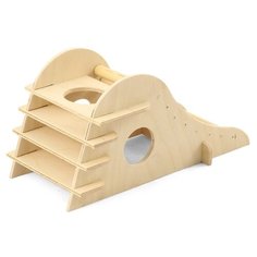 Домик для грызунов Гамма 42032017 21.5х10.5х10.5 см деревянный Gamma