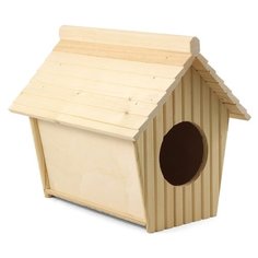 Домик для грызунов Гамма 42032001 35х25х30 см деревянный Gamma