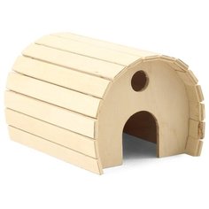 Домик для грызунов Гамма 42032016 11.5х15х10 см бежевый Gamma