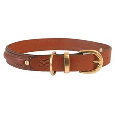 Ошейник Waifs & Strays Classic многослойный с заклёпками (M), 47 см 36-36 см коричневый