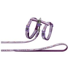 Комплект Nobby Love 77913/77914 (поводок + шлейка) лиловый
