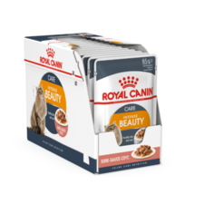 Корм для кошек Royal Canin Intense Beauty для профилактики МКБ, мясное ассорти, рыбное ассорти 24шт. х 85 г (кусочки в соусе)