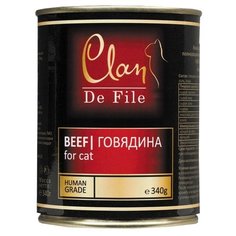 Корм для кошек CLAN De File Говядина для кошек (0.340 кг) 1 шт.