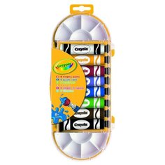 Crayola Темперные краски 8 цветов х 12 мл, с палитрой (7407)
