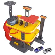 HTI Гараж многоуровневый Скайлайн Teamsterz: Skyline Garage 1415944 красный/черный/желтый