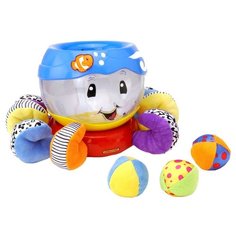Интерактивная развивающая игрушка Shelcore Осьминог синий/красный/желтый