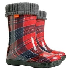 Резиновые сапоги Demar размер 30/31, красный/черный