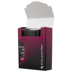 STALEKS Набор сменных покрытий для короткой пилки-баф Expert 51, 240 грит серый