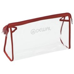 Косметичка DEWAL GS-P002-2, прозрачный/красный