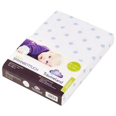 Traumeland простыня на резинке трикотажная Jersey голубые звезды