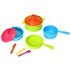 Набор посуды Росигрушка Рыбный день 9424 красный/голубой/зеленый