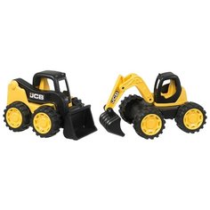 Набор техники HTI Экскаватор и мини-погрузчик JCB (1416460.UNI) 18 см желтый/черный