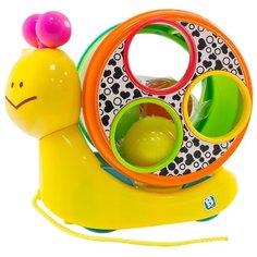 Каталка-игрушка B kids Speedys Magical Shell (004882) со звуковыми эффектами желтый/розовый/зеленый