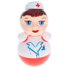 Неваляшка Котовские неваляшки Медсестра (6С-018) 22 см белый/красный