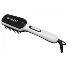 Расческа-выпрямитель Kelli KL-1233 белый/черный