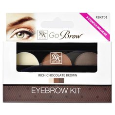 KISS Набор для моделирования бровей Go Brow Kit Rich Chocolate Brown