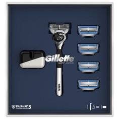 Набор Gillette подставка, бритвенный станок Fusion5 ProShield Chill Flexball