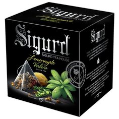 Чай зеленый SIGURD Lemonmyrte & Verbena в пирамидках, 15 шт.