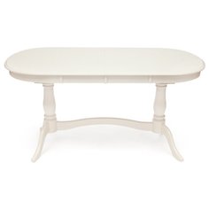 Стол TetChair Siena SA-T6EX2L, раскладной, ДхШ: 150 х 80 см, длина в разложенном виде: 185 см, ivory white