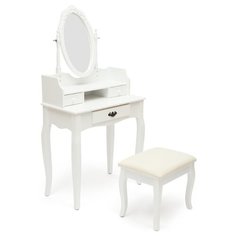 Столик TetChair NY-V3024, ДхШ: 81 х 40.5 см, белый