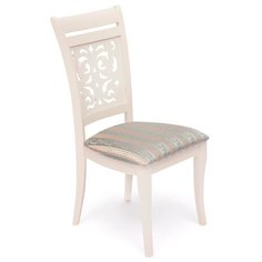 Стул TetChair Siena (SA-SC) дерево/текстиль слоновая кость/бирюзовый 2 шт.