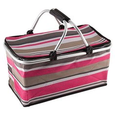 ECOS Термосумка складная с алюминиевым каркасом CB-7046 розовый 30 л