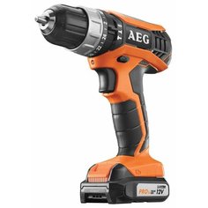 Ударная аккумуляторная дрель-шуруповерт AEG BSB 12G3 LI-202C 32 Н·м оранжевый/черный