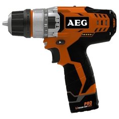 Ударная аккумуляторная дрель-шуруповерт AEG BSB 12C2 Li-202B 32 Н·м оранжевый/черный