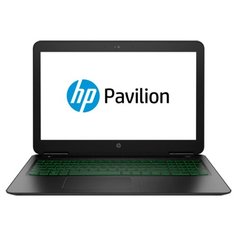 Ноутбук HP PAVILION 15-dp0093ur (Intel Core i5 8300H 2300 MHz/15.6"/1920x1080/8GB/1128GB HDD+SSD/DVD нет/NVIDIA GeForce GTX 1060/Wi-Fi/Bluetooth/DOS) 5AS62EA темно-серый/зеленый хромированный логотип